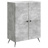 vidaXL Sideboard Betonggrå 66 x 34,5 x 90 cm Konstruerat trä