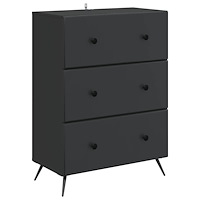 vidaXL Lådans skåp Svart 66 x 34,5 x 90 cm Konstruerat trä