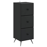 vidaXL Lådans skåp Svart 33 x 34,5 x 90 cm Konstruerat trä