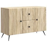 vidaXL Sideboard med låda Sonoma-ek 89 x 34,5 x 60 cm Konstruerat trä