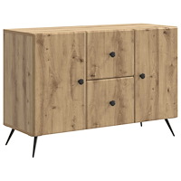 vidaXL Sideboard med låda Artisan-ek 89 x 34,5 x 60 cm Konstruerat trä