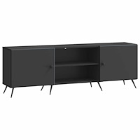 vidaXL TV-skåp Svart 150 x 31 x 50 cm Konstruerat trä