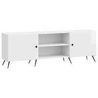 vidaXL TV-skåp Vit högglans 150 x 31 x 50 cm Konstruerat trä