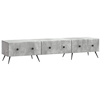 vidaXL TV-skåp med låda Betonggrå 147 x 34,5 x 30 cm Konstruerat trä