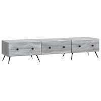 vidaXL TV-skåp Grå sonoma-ek 147 x 34,5 x 30 cm Konstruerat trä