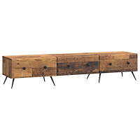 vidaXL TV-skåp med låda Gammalt trä 147 x 34,5 x 30 cm Konstruerat trä