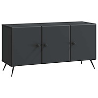 vidaXL TV-skåp Svart 99 x 34,5 x 50 cm Konstruerat trä