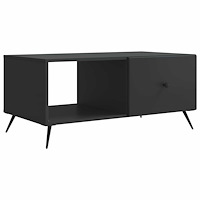 vidaXL Kaffeebord Svart 90 x 50 x 40 cm Konstruerat trä