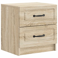 vidaXL Nattduksbord Sonoma-ek 43 x 34,5 x 44,5 cm Konstruerat trä