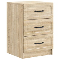 vidaXL Nattduksbord Sonoma-ek 43 x 41 x 63,5 cm Konstruerat trä