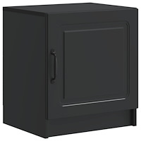 vidaXL Nattduksbord Svart 43 x 34,5 x 47 cm Konstruerat trä