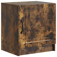 vidaXL Nattduksbord Rökt ek 43 x 34,5 x 47 cm Konstruerat trä
