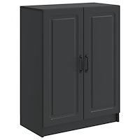 vidaXL Sideboard Svart 66 x 34,5 x 87 cm Konstruerat trä