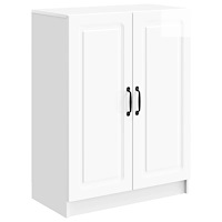 vidaXL Sideboard Vit högglans 66 x 34,5 x 87 cm Konstruerat trä