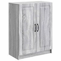 vidaXL Sideboard Grå sonoma-ek 66 x 34,5 x 87 cm Konstruerat trä
