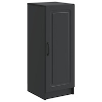 vidaXL Sideboard Svart 33 x 34,5 x 87 cm Konstruerat trä