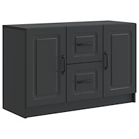 vidaXL Sideboard med låda Svart 89 x 34,5 x 57 cm Konstruerat trä