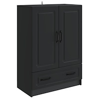vidaXL Sideboard med låda Svart 66 x 34,5 x 92 cm Konstruerat trä