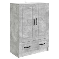 vidaXL Sideboard med låda Betonggrå 66 x 34,5 x 92 cm Konstruerat trä