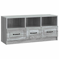 vidaXL TV-skåp Grå sonoma-ek 102 x 34,5 x 47 cm Konstruerat trä