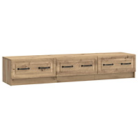 vidaXL TV-skåp med låda Artisan-ek 147 x 34,5 x 27 cm Konstruerat trä