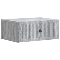vidaXL Nattduksbord Grå sonoma-ek 49 x 34,5 x 20 cm Konstruerat trä