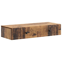 vidaXL Väggmonterad sidobord Gammalt trä 87,5 x 34,5 x 17 cm