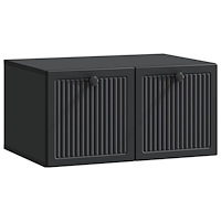 vidaXL Väggmonterad TV-bänk Svart 59,5 x 41 x 30 cm Konstruerat trä