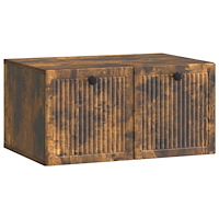 vidaXL Väggmonterad TV-bänk Rökt ek 59,5 x 41 x 30 cm Konstruerat trä