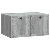 vidaXL Väggmonterad TV-bänk Grå sonoma-ek 59,5 x 41 x 30 cm