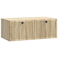 vidaXL Väggmonterad TV-bänk Väggmonterad Sonoma-ek 78,5 x 41 x 30 cm