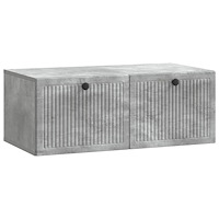 vidaXL Väggmonterad TV-bänk Väggmonterad Betonggrå 78,5 x 41 x 30 cm