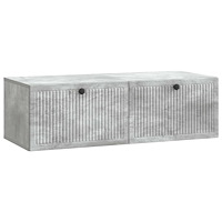 vidaXL Väggmonterad TV-bänk Betonggrå 98 x 41 x 30 cm Konstruerat trä