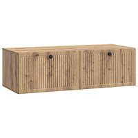 vidaXL Väggmonterad TV-bänk Artisan-ek 98 x 41 x 30 cm Konstruerat trä