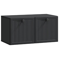 vidaXL Väggmonterad TV-bänk Svart 59,5 x 31 x 30 cm Konstruerat trä