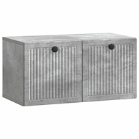 vidaXL Väggmonterad TV-bänk Väggmonterad Betonggrå 59,5 x 31 x 30 cm