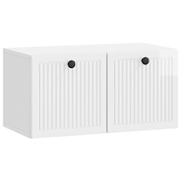 vidaXL Väggmonterad TV-bänk Vit högglans 59,5 x 31 x 30 cm