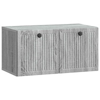 vidaXL Väggmonterad TV-bänk Grå sonoma-ek 59,5 x 31 x 30 cm