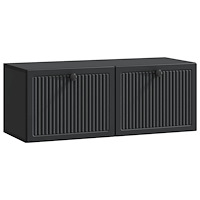 vidaXL Väggmonterad TV-bänk Svart 78,5 x 31 x 30 cm Konstruerat trä