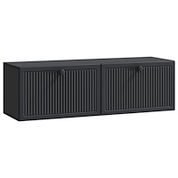 vidaXL Väggmonterad TV-bänk Svart 98 x 31 x 30 cm Konstruerat trä