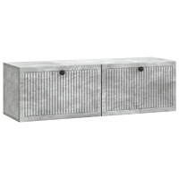 vidaXL Väggmonterad TV-bänk Betonggrå 98 x 31 x 30 cm Konstruerat trä