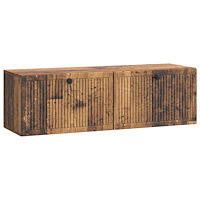 vidaXL Väggmonterad TV-bänk Väggmonterad Gammalt trä 98 x 31 x 30 cm