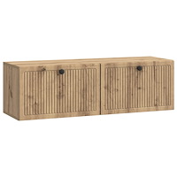 vidaXL Väggmonterad TV-bänk Artisan-ek 98 x 31 x 30 cm Konstruerat trä