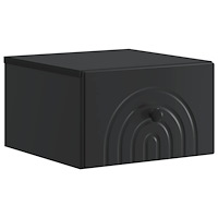 vidaXL Väggmonterat Sängbord Svart 33 x 34,5 x 20 cm Konstruerat trä
