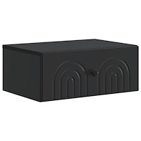 vidaXL Väggmonterat Sängbord Svart 49 x 34,5 x 20 cm Konstruerat trä