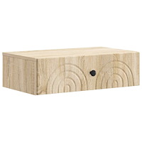 vidaXL Väggmonterad sidobord Sonoma-ek 59 x 34,5 x 17 cm