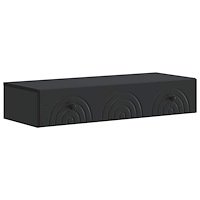 vidaXL Väggmonterad sidobord Svart 87,5 x 34,5 x 17 cm Konstruerat trä