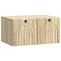 vidaXL Väggmonterad TV-bänk Väggmonterad Sonoma-ek 59,5 x 41 x 30 cm