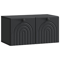 vidaXL Väggmonterad TV-bänk Svart 59,5 x 31 x 30 cm Konstruerat trä
