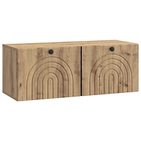 vidaXL Väggmonterad TV-bänk Väggmonterad Artisan-ek 78,5 x 31 x 30 cm